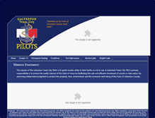 Tablet Screenshot of galvestonpilots.com